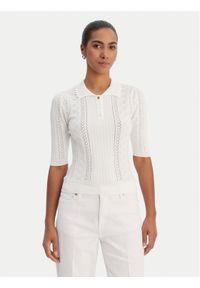 Fracomina Bluzka FR26ST7013K41601 Kremowy Regular Fit. Kolor: kremowy. Materiał: syntetyk #1