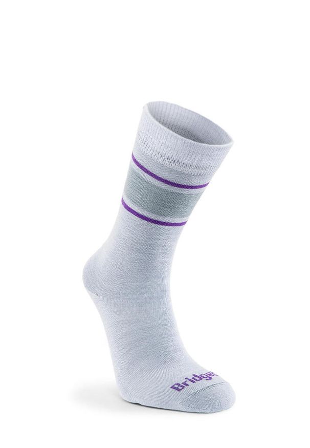 BRIDGEDALE - Skarpetki Bridgedale Everyday Ultra Lt Merino P Boot. Kolor: fioletowy, szary, wielokolorowy. Materiał: wełna. Sport: turystyka piesza