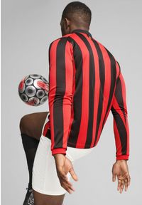 Puma - Męska koszulka jubileuszowa PUMA AC Milan 125th Anniversary. Kolor: czerwony, czarny, wielokolorowy. Materiał: jersey