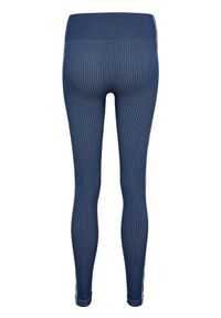 Damskie legginsy mid-rise Hummel MT Blaze. Kolor: niebieski. Sport: fitness
