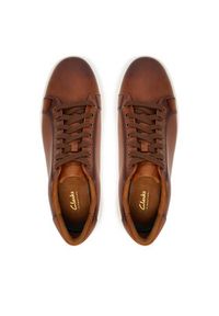 Clarks Sneakersy Goswell Tie 26186561 Brązowy. Kolor: brązowy. Materiał: skóra #2