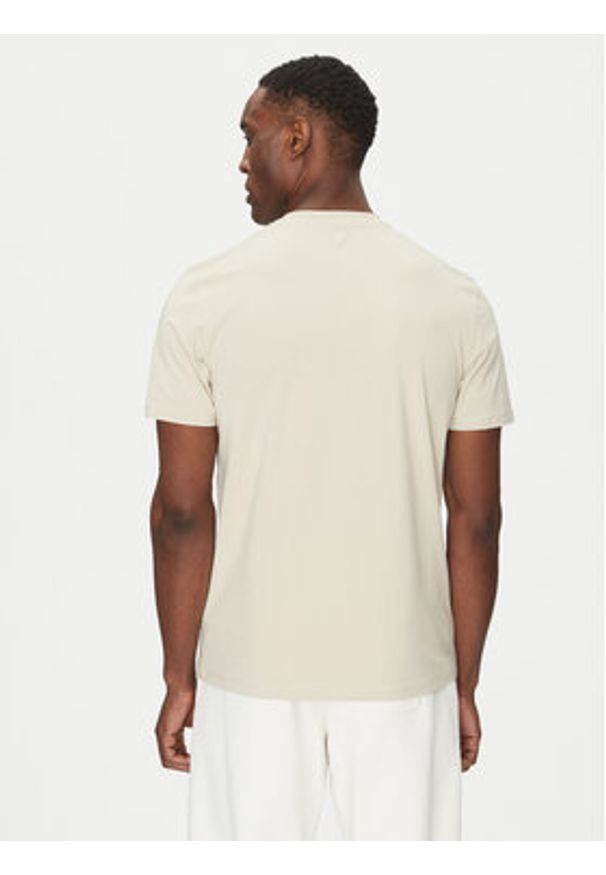 Guess T-Shirt Z2YI11 J1314 Beżowy Regular Fit. Kolor: beżowy. Materiał: bawełna