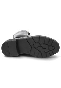 Czarne Botki Marco Tozzi Buty Ocieplane Damskie. Okazja: na co dzień. Kolor: czarny. Materiał: skóra. Obcas: na obcasie. Styl: klasyczny, casual, elegancki. Wysokość obcasa: niski #4