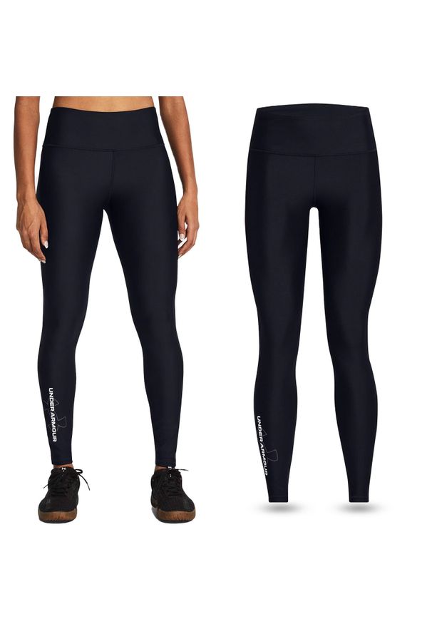 Legginsy sportowe damskie Under Armour getry szybkoschnące treningowe. Kolor: czarny. Sport: bieganie