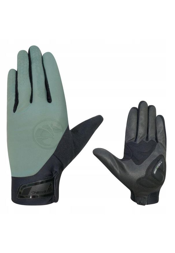 CHIBA - Rękawiczki rowerowe Bioxcell Touring Chiba. Kolor: czarny, wielokolorowy, zielony. Sport: kolarstwo