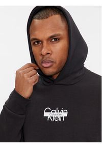 Calvin Klein Bluza Logo K10K112251 Czarny Regular Fit. Kolor: czarny. Materiał: bawełna #3