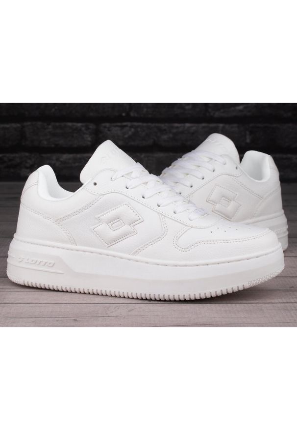 LOTTO - Buty damskie snekersy Lotto PALIOT PF OC. Kolor: biały. Sport: turystyka piesza