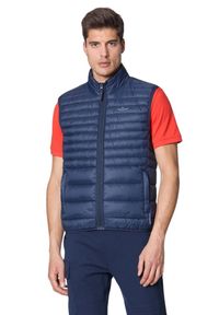 Aeronautica Militare - AERONAUTICA MILITARE Granatowy bezrękawnik Ultralight Quilted Vest. Kolor: niebieski. Długość rękawa: bez rękawów #2