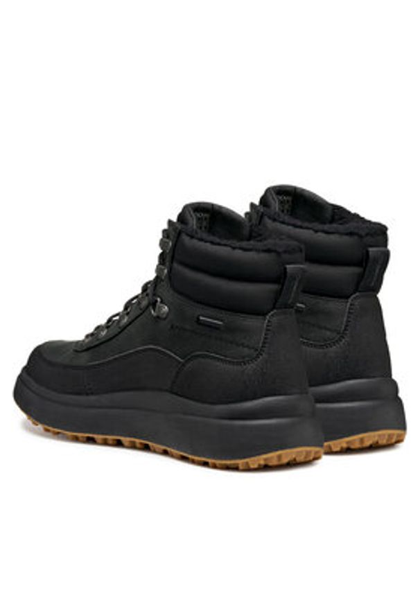 Geox Trekkingi U Granito + Grip B A U46FZD 04554 C9999 Czarny. Kolor: czarny. Materiał: skóra, zamsz. Sport: turystyka piesza
