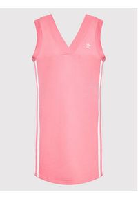 Adidas - adidas Sukienka dzianinowa adicolor Classics HM2135 Różowy Regular Fit. Kolor: różowy. Materiał: bawełna, dzianina