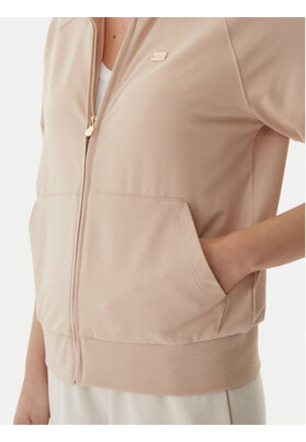 EA7 Emporio Armani Bluza 7W000457 AF13135 U1046 Beżowy Regular Fit. Kolor: beżowy. Materiał: bawełna