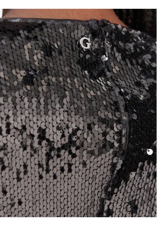 Guess Sukienka koktajlowa W6RK52 KD020 Czarny Regular Fit. Kolor: czarny. Materiał: syntetyk. Styl: wizytowy