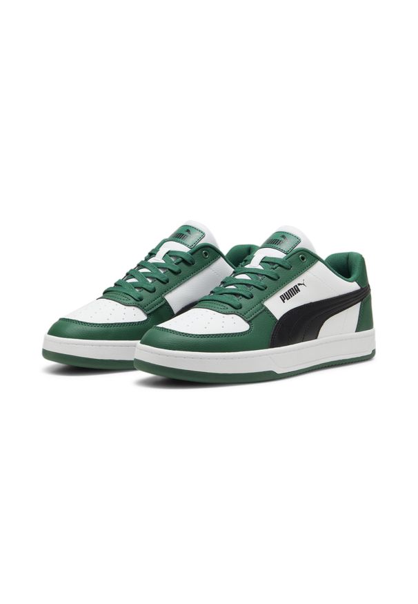 Puma - Sneakersy Caven 2.0 PUMA Vine White Black Green. Kolor: wielokolorowy, czarny, zielony, biały. Sezon: lato