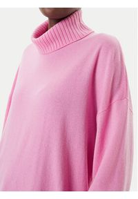 Liu Jo Sport Golf TF5179 MS026 Różowy Regular Fit. Typ kołnierza: golf. Kolor: różowy. Materiał: wełna. Styl: sportowy #4