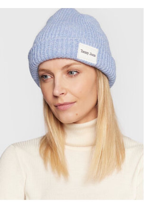 Tommy Jeans Czapka Elevated AW0AW14079 Błękitny. Kolor: niebieski. Materiał: akryl, materiał