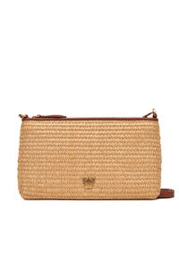 Pinko - PINKO Torebka Flat Horizontal Mini PE 25 PCPL 104277 A2CE Beżowy. Kolor: beżowy