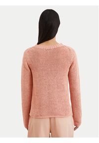 Marc O'Polo Sweter M03 5136 60079 Koralowy Regular Fit. Typ kołnierza: polo. Kolor: pomarańczowy. Materiał: bawełna, syntetyk