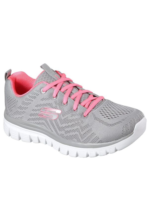 skechers - Buty treningowe damskie Skechers Graceful Get Connect. Zapięcie: sznurówki. Kolor: szary. Materiał: syntetyk, materiał. Szerokość cholewki: normalna. Model: Skechers Sport. Sport: turystyka piesza