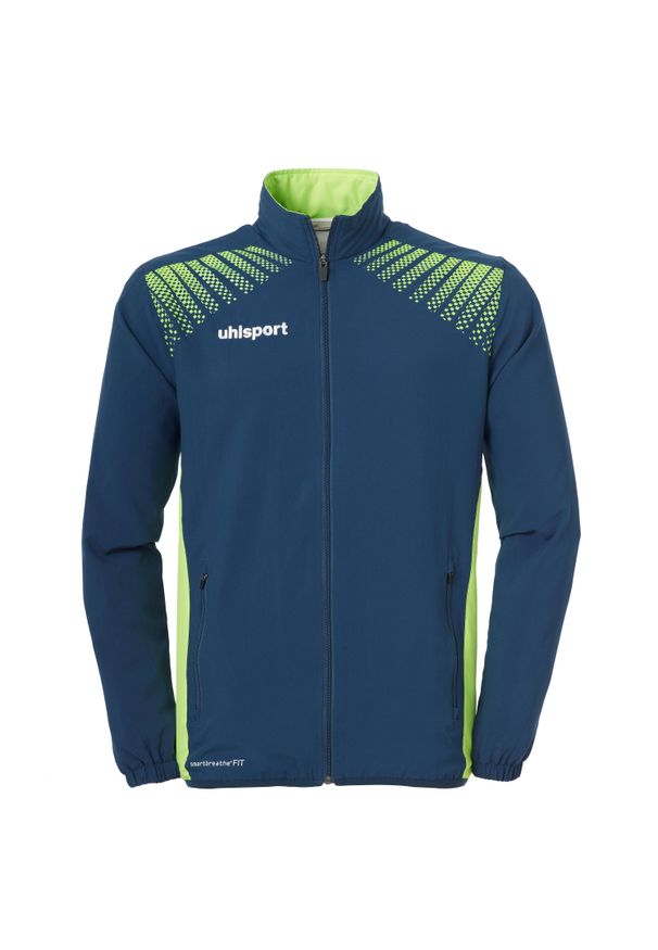 UHLSPORT - Kurtka prezentowa dla dzieci Uhlsport Goal. Kolor: niebieski, wielokolorowy, zielony. Sport: piłka nożna