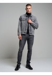 Big-Star - Spodnie jeans męskie skinny Jeffray 894. Stan: obniżony. Kolor: szary. Styl: klasyczny, sportowy #1