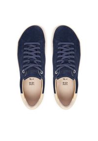 Birkenstock Sneakersy Bend Low 1030880 Granatowy. Kolor: niebieski. Materiał: skóra, zamsz