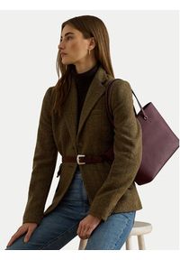 Lauren Ralph Lauren - LAUREN RALPH LAUREN Torebka 431924351026 Bordowy. Kolor: czerwony. Materiał: skórzane