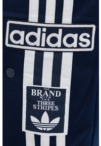 adidas Originals spodnie dresowe kolor granatowy z aplikacją. Kolor: niebieski. Materiał: dresówka. Wzór: aplikacja #3