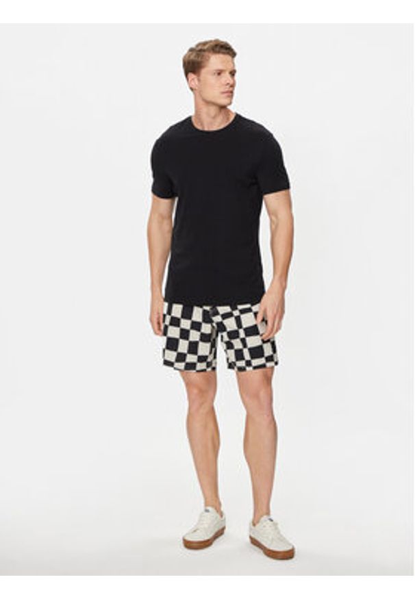 Vans Szorty kąpielowe Mte The Daily Check Boardshort VN0007XS Écru Regular Fit. Materiał: syntetyk