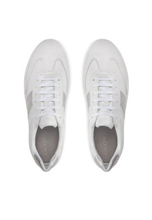 Geox Sneakersy D Meleda D45UGB 054AJ C0007 Biały. Kolor: biały. Materiał: skóra