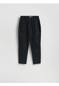 Reserved - Jeansy mom fit - czarny. Kolor: czarny #1