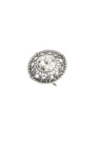 Polcarat Design - Srebrny pierścionek z kryształami Swarovskiego PK 1719. Materiał: srebrne. Kolor: srebrny. Wzór: aplikacja. Kamień szlachetny: kryształ #1