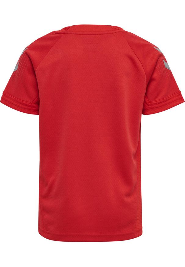 Koszulka dziecięca Hummel Poly. Kolor: czerwony, różowy, wielokolorowy. Materiał: materiał. Sport: fitness, piłka nożna