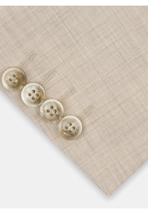 Pako Lorente - PAKO LORENTE – Wełniana marynarka garniturowa w kolorze beżowym. Kolor: beżowy. Materiał: wełna