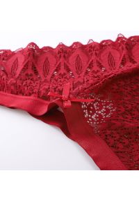 Intica - Figi damskie z ozdobną gumką na co dzień i specjalne okazje Edvige. Kolor: czerwony. Materiał: materiał #6