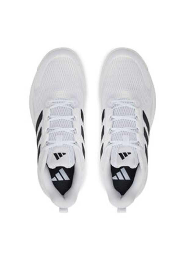 Adidas - adidas Buty halowe Novaflight 2 ID3667 Biały. Kolor: biały. Materiał: mesh, materiał