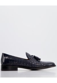 Venezia - ELEGANCKIE MOKASYNY MĘSKIE 6506 505 NAVY. Materiał: skóra, syntetyk, lakier. Styl: elegancki #1