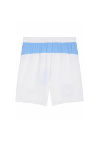 Puma - Męskie szorty Manchester City 25/26 PUMA White Team Light Blue. Kolor: biały, wielokolorowy, niebieski. Materiał: tkanina. Sport: piłka nożna
