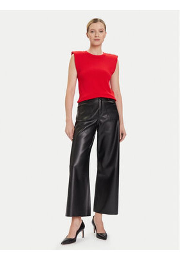 Morgan Sweter 252-MRANA Czerwony Regular Fit. Kolor: czerwony. Materiał: wiskoza