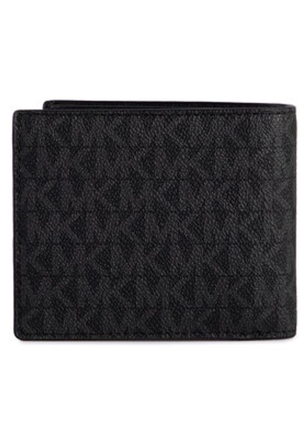 Michael Kors Portfel Greyson 39F9LGYF5P Czarny. Kolor: czarny. Materiał: skóra