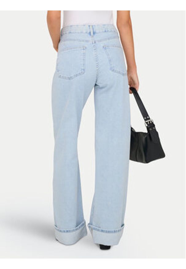 only - ONLY Jeansy Ella 15368955 Błękitny Wide Leg. Kolor: niebieski