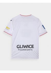 4f - Koszulka klubowa wyjazdowa z sezonu 2023/24 męska 4F x Piast Gliwice - biała. Kolor: biały. Materiał: dzianina #2