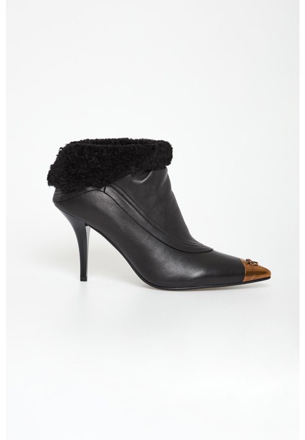 Pinko - Botki damskie skórzane Lucy 25 PINKO. Materiał: skóra