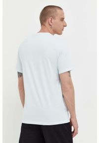 Converse t-shirt bawełniany kolor turkusowy z nadrukiem. Kolor: turkusowy. Materiał: bawełna. Wzór: nadruk. Styl: klasyczny #3
