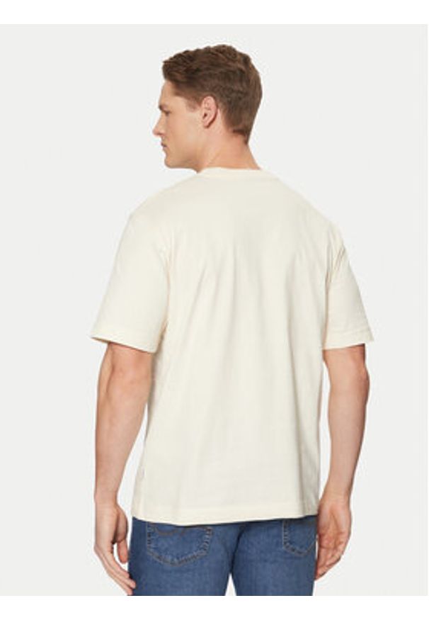 Jack & Jones T-Shirt Machester 12273549 Écru Relaxed Fit. Materiał: bawełna