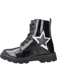 Buty CONGUITOS MI130522 Czarny. Kolor: czarny. Materiał: tkanina, skóra, lakier. Styl: sportowy. Sport: turystyka piesza