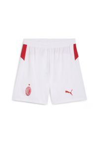 Puma - Męskie szorty AC Milan 25/26 PUMA White. Kolor: biały. Materiał: tkanina. Sport: piłka nożna