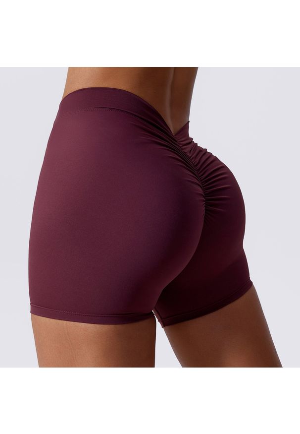 Intica - Szorty sportowe modelujące pośladki elastyczne Mirosava. Kolor: czerwony. Materiał: materiał. Sport: fitness
