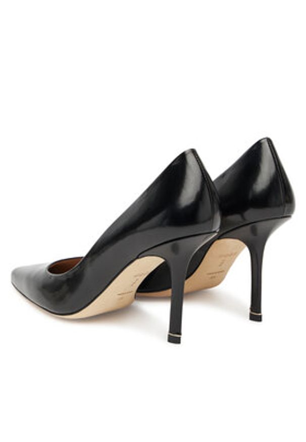 BOSS Szpilki Charlize 50548509 Czarny. Kolor: czarny. Materiał: skóra. Obcas: na szpilce