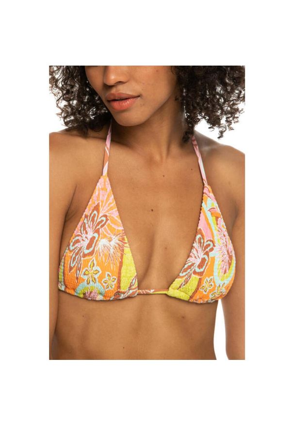 Góra od bikini damska Roxy Beach Classics. Kolor: pomarańczowy. Materiał: poliamid, elastan