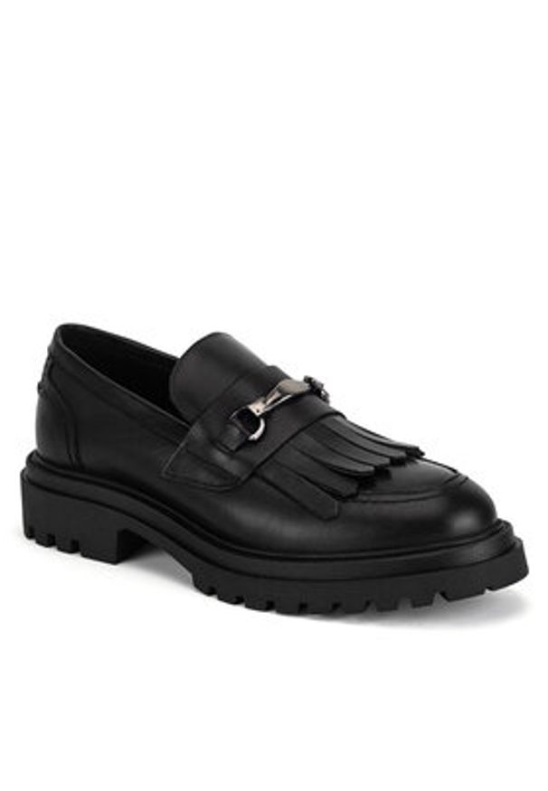 Gino Rossi Loafersy KEMER-1078-24 Czarny. Kolor: czarny. Materiał: skóra